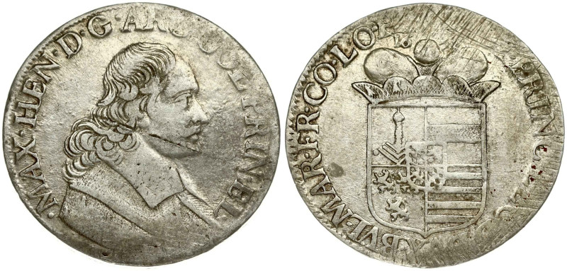 Liege. Maximilian Heinrih (1650-1688). Patagon 1676 ? Silver 27.72 g. Dav. 4294....