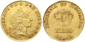 Denmark 12 Mark 1761 W