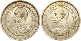 Denmark 2 Kroner 1906 VBP;GJ Death of Christian IX