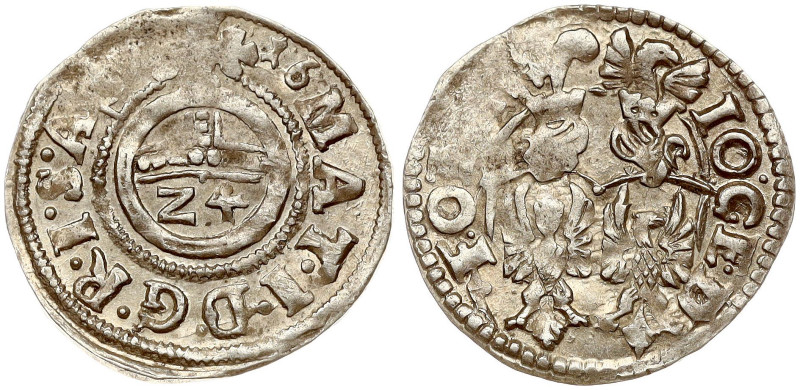 Germany, Rietberg. Matthias (1612-1619). 1/24 Taler 1616. Silver 1.43 g. KM 14....