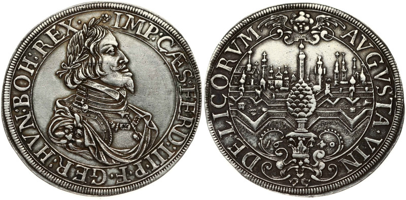 Germany, Augsburg. Taler 1640. Silver 28.67 g. Dav. 5039, KM 77. Patina.