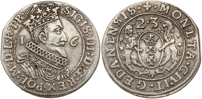 Poland. Zygmunt III Waza (1587-1632). Ort 1623, Gdansk. Silver 6.70 g. Shatalin ...