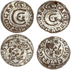 Swedish Livonia Szelag 1657 & 1658 Riga Lot of 2 coins