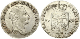 Poland Zloty (4 Groszy) 1792 MV