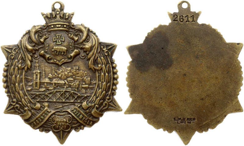 Poland. Star of Przemysl from 1921, Lviv. Six-rayed star, № 2611. Brass 53x42 mm...