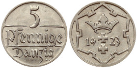 Gdansk 5 Pfennige 1923