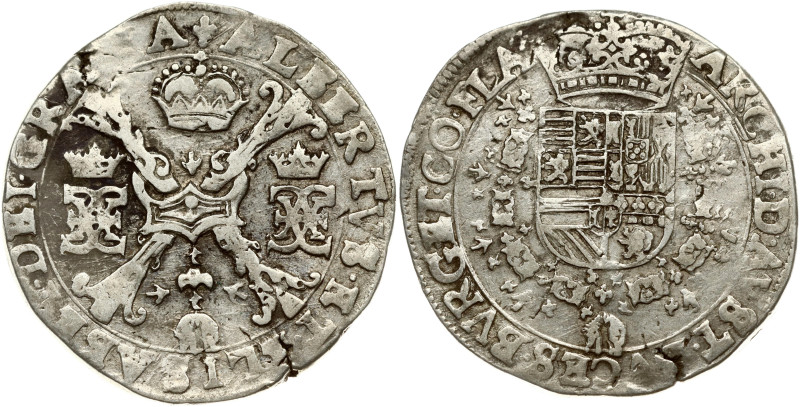 Spanish Netherlands, Flanders. Albert and Isabelle (1598-1621). Patagon ND (1612...