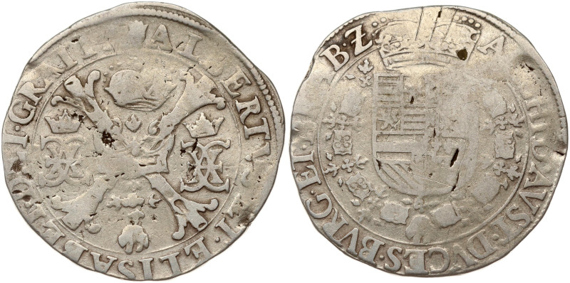 Spanish Netherlands, Brabant. Albert and Isabelle (1598-1621). Patagon ND (1612-...