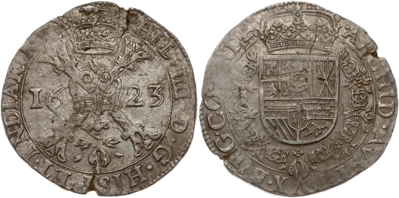 Spanish Netherlands, Artois. Philip IV (1621-1665). Patagon 1623. Silver 27.35 g...