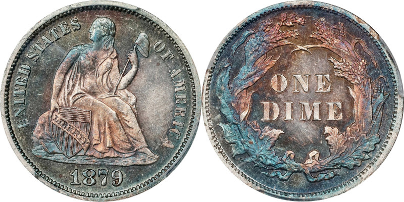 1879 Liberty Seated Dime. MS-66 (PCGS).

PCGS# 4687. NGC ID: 23AS.