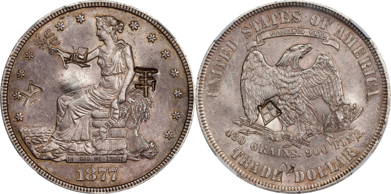 1877-S Trade Dollar. Chopmarked (NGC).

PCGS# 87046. NGC ID: 253E.