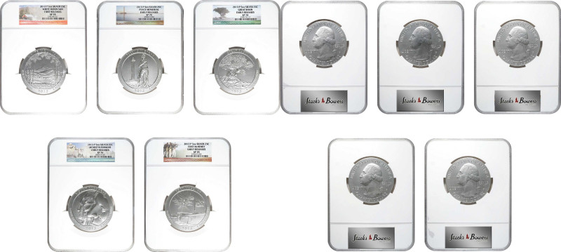 Complete Set of 2013-P America the Beautiful Silver Bullion Coins. Early Release...