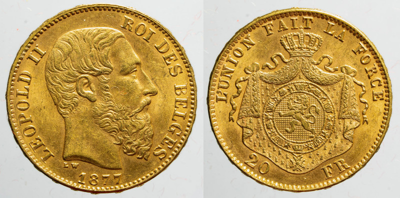 EUROPE - BELGIUM - Kingdom - Leopold II (1865-1909)

COIN :
20 Francs
OBVERS...