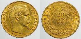 EUROPE - FRANCE - Empire - Napoleon IIIrd - second empire (1852-1870)

COIN :
20 francs
OBVERSE : NAPOLEON III - EMPEREUR / Bare head of Napoleon ...