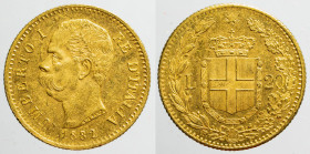 EUROPE - ITALY - Kingdom - Umberto Ist (1878-1900)

COIN :
20 lire
OBVERSE :UMBERTO I - RE D'ITALIA / Bare head of Umberto I left - below 1882
RE...