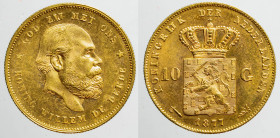 EUROPE - NETHERLANDS - Kingdom - William IInd (1849-1890)

COIN :
10 gulden
OBVERSE : GOD ZIJ MET ONS* KONIG WILLEM DE DERDE / Bare head of Willia...