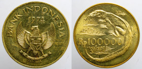 AFRICA / ASIA / OCEANIA - INDONESIA - Republic (1949-date)

COIN :
100,000 Rupiah - Comodo dragon
OBVERSE : BANK INDONESIA / National emblem - ove...