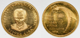 AFRICA / ASIA / OCEANIA - TURKEY - Republic (1923-date)

COIN :
500 Lira - 50th adniversary of republic
OBVERSE : TÜRKIYE CUMHURIYETI 50 YII / fac...