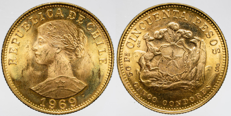 AMERICA NORTH & SOUTH - CHILE - Republic (1821-date)

COIN :
50 pesos
OBVERS...