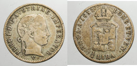 EUROPE - AUSTRIA / ITALY - Austria - Empire - Ferdinand Ist (1835-1848)

COIN :
1/4 lira
OBVERSE : FERD·I·D·G·AVSTRIAE IMPERATOR·/ laureate head o...