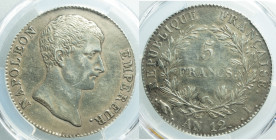 EUROPE - FRANCE - Consulat - Napoleon Ist Consul (1799-1804)

COIN :
5 Francs
OBVERSE : NAPOLEON - EMPEREUR. / bare head of Napoleon right
REVERS...