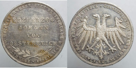 EUROPE - GERMANY - Frankfurt - Archduke Johann of Austria Elected as Vicar (1848)

COIN :
2 gulden
OBVERSE : *COSTITUIRENDE VERSAMMLUNG I.D.F. STE...