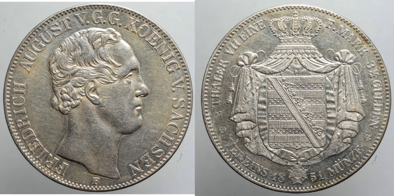 EUROPE - GERMANY - Saxony - Friedrich August IInd (1836-1854)

COIN :
2 Thale...