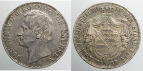 EUROPE - GERMANY - Saxony - Iohann (1854-1873)

COIN :
2 Thalers
OBVERSE :IOHANN V.G.G.KOENIG VON SACHSEN / bare head of I. left - below F
REVERS...