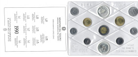 EUROPE - ITALY - Republic (1946-date)

LOT :
Original mint set 1990
Date : 1990 - Mint: Rome - Material : Various with two Silver coins - Diameter...