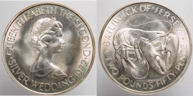 EUROPE - JERSEY - Under GB Grovernment - Elisabeth IInd (1952-2022)

COIN :
2 1/2 Pounds - 25th Anniversary wedding
OBVERSE : QUEEN ELIZABETH THE ...