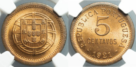 EUROPE - PORTUGAL - Republic - First Republic (1910-1926)

COIN :
5 Centavos
OBVERSE : - / National coat of arms - armillary sphere under Portugue...