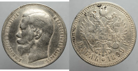 EUROPE - RUSSIA - Empire - Nicholas IInd (1894-1917)

COIN :
Rouble - no mintmaster's mark- two star on the edge
OBVERSE : Б.М.НИКОЛАЙ II ИМПЕРАТО...