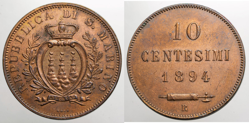 EUROPE - SAN MARINO - Republic - Old Coinage (1864-1938)

COIN :
10 Centesimi...