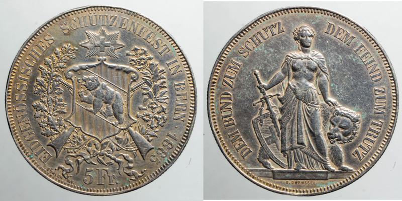 EUROPE - SWITZERLAND - Bern - Confederation (1851-date)

COIN :
5 francs - Sc...