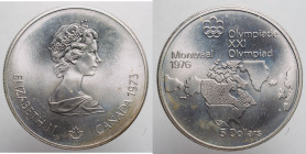 AMERICA NORTH & SOUTH - CANADA - Under GB Government - Elisabeth IInd (1952-2022)

COIN :
5 Dollars - Olympic Games. Map of North America
OBVERSE ...
