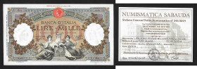 EUROPE - ITALY - Kingdom - Vittorio Emanuele IInd (1861-1878)

Issuer :
Banca d'Italia
BANKNOTE :
1.000 lire Repubblica Marinare
Decree : 12/12/...