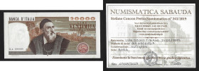 EUROPE - ITALY - Republic (1946-date)

Issuer :
Banca d'Italia
BANKNOTE :
20000 lire Tiziano
Decree : 21/02/1975
S/N : QA 096689
Signatures : ...