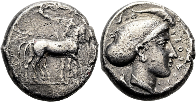SIZILIEN. SYRAKUS. 2. Republik, 466 - 406 v. Chr. Tetradrachme ø 24mm (16.95g). ...