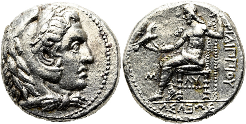 MAKEDONISCHE KÖNIGE. Philipp III. Arrhidaios, 323 - 317 v. Chr. Tetradrachme ø 2...