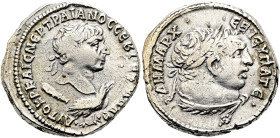 NÖRDLICHE LEVANTE. ANTIOCHIA AM ORONTES. Trajan, 98 - 117 n. Chr. Tetradrachme ø 26mm (14.19g). 110 - 111 n. Chr. Vs.: ΑΥΤΟΚΡ ΚΑΙΣ ΝΕΡ ΤΡΑΙΑΝΟΣ ΣΕΒ ΓΕ...