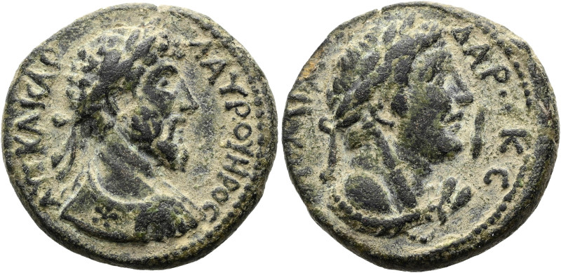 DEKAPOLIS. GADARA. Lucius Verus, 161 - 169 n. Chr. ø 26mm (12.99g). 161 - 162 n....