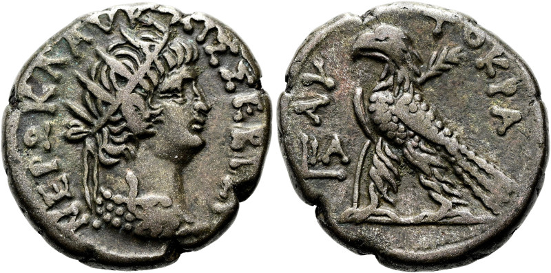 NORDAFRIKA. ALEXANDRIA. Nero, 54 - 68 n. Chr. Billon-Tetradrachme ø 27mm (13.16g...