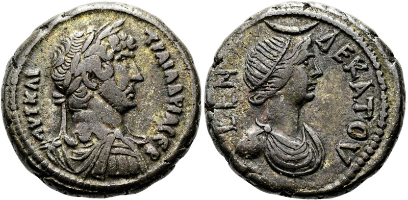 NORDAFRIKA. ALEXANDRIA. Hadrian, 117 - 138 n. Chr. Billon-Tetradrachme ø 25mm (1...