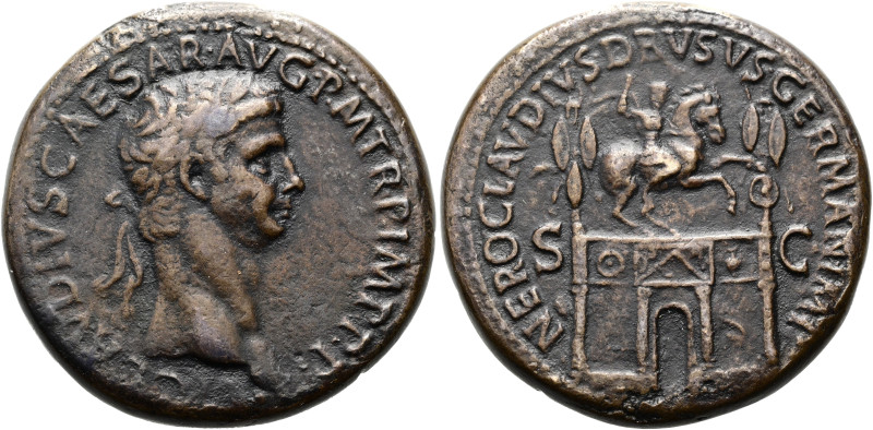 Claudius, 41 - 54 n. Chr. Sesterz ø 35mm (27.97g). 42 - 43 n. Chr. Mzst.Rom. Vs....