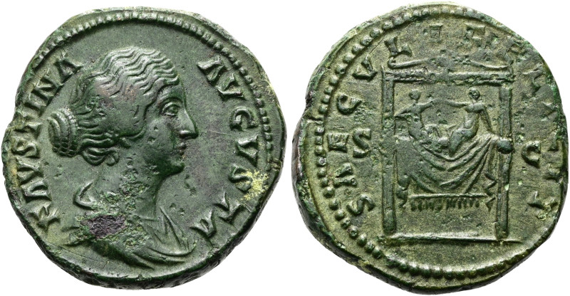 Faustina minor, 147 - 176 n. Chr. As ø 26mm (12.87g). Geprägt unter Marc Aurel 1...