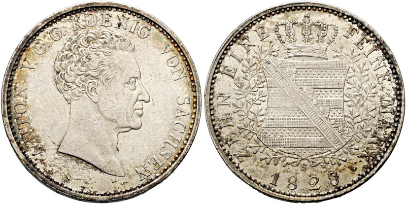 SACHSEN, Kurfürsten und Albertiner. Anton, 1827 - 1836. Konventionstaler (28.05g...