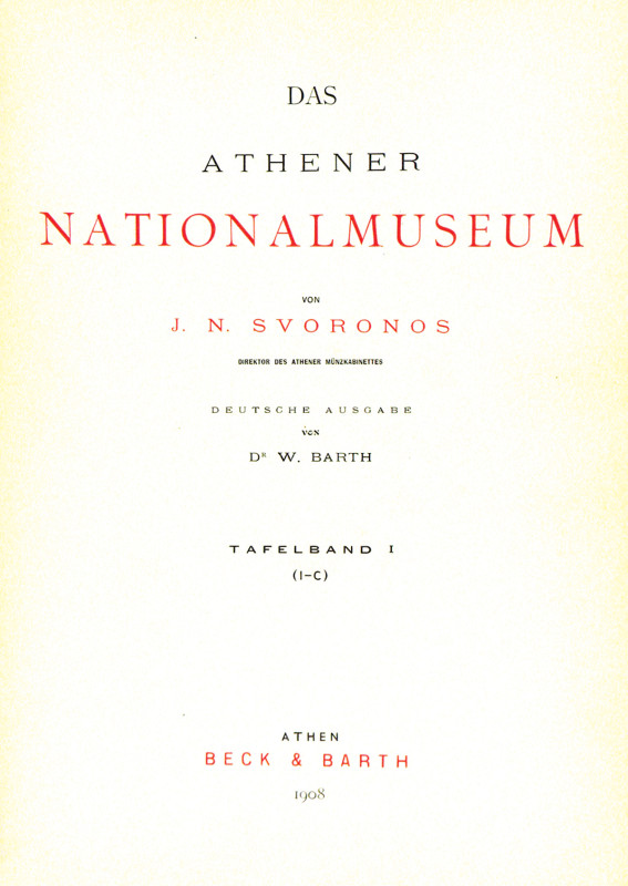 Svoronos’s Massive Athenian National Museum

Svoronos, J.N. DAS ATHENER NATION...