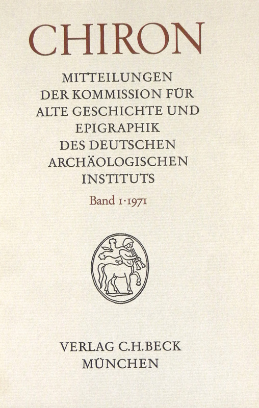 Extensive Run of the German Archaeological Institute’s Chiron

Deutschen Archä...