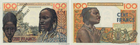 Country : FRENCH WEST AFRICA (1895-1958) 
Face Value : 100 Francs Spécimen 
Date : (1956) 
Period/Province/Bank : Institut d'émission de l'A.O.F. et d...