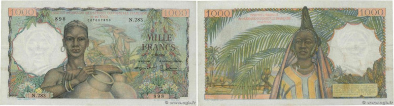 Country : FRENCH WEST AFRICA (1895-1958) 
Face Value : 1000 Francs 
Date : 05 oc...